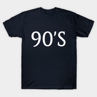 Cool 90's Nineties T-Shirt T-Shirt